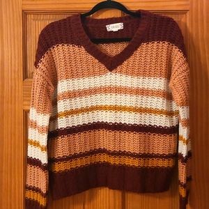 Pink Rose womans sweater medium